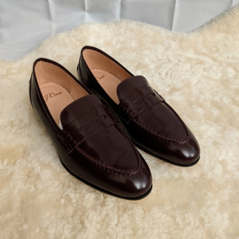 J.Crew Beet Academy Penny Loafers Size 6.5 NEW - Picture 2 of 7